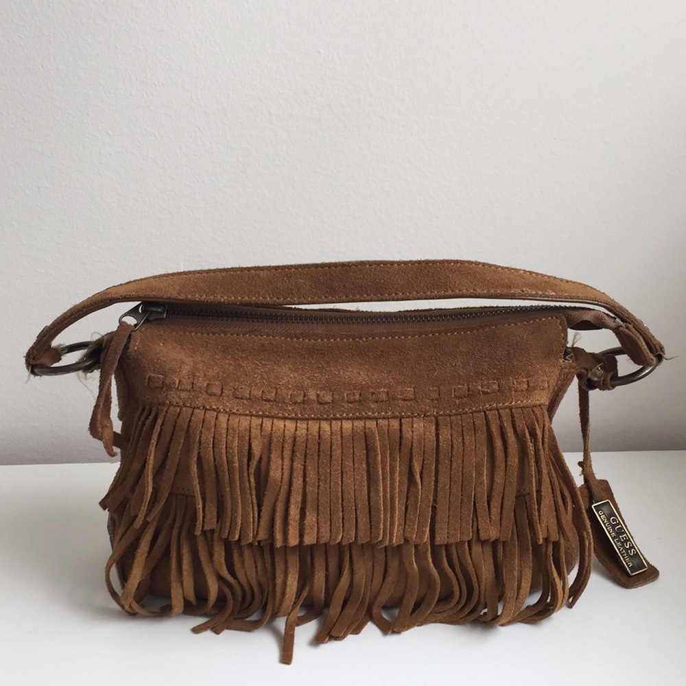 Vintage. Leather GUESS shoulder bag. Small. 2004.